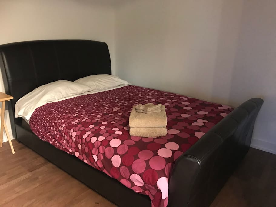 Comfortable queen size bed