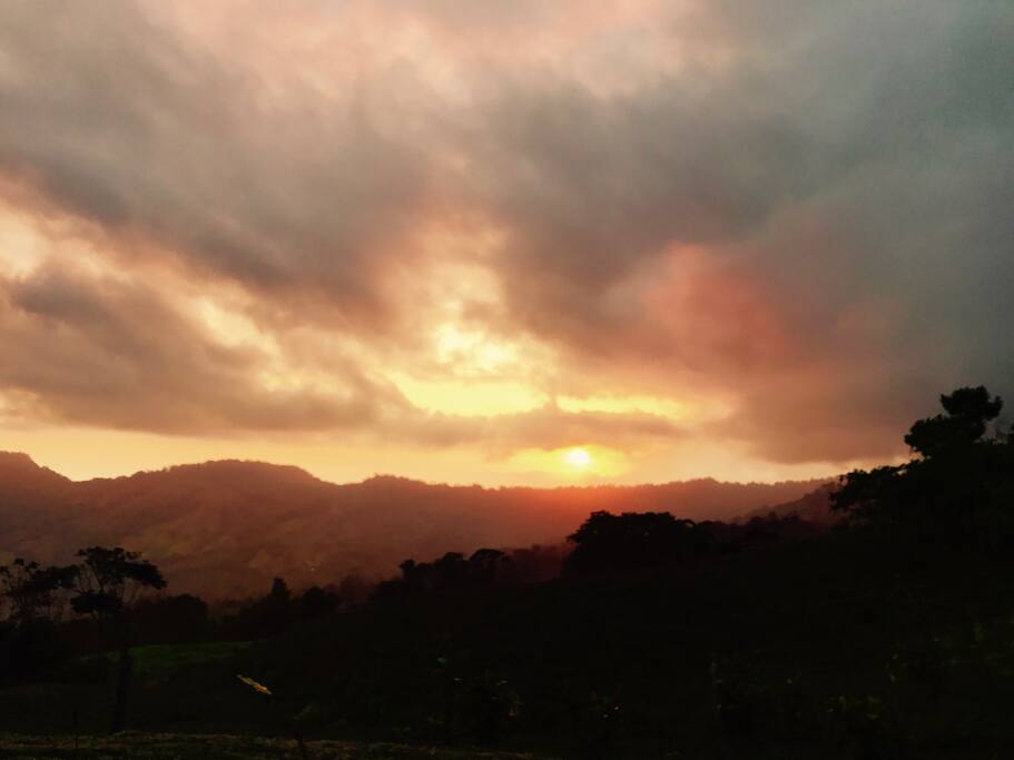 Sunset from the house