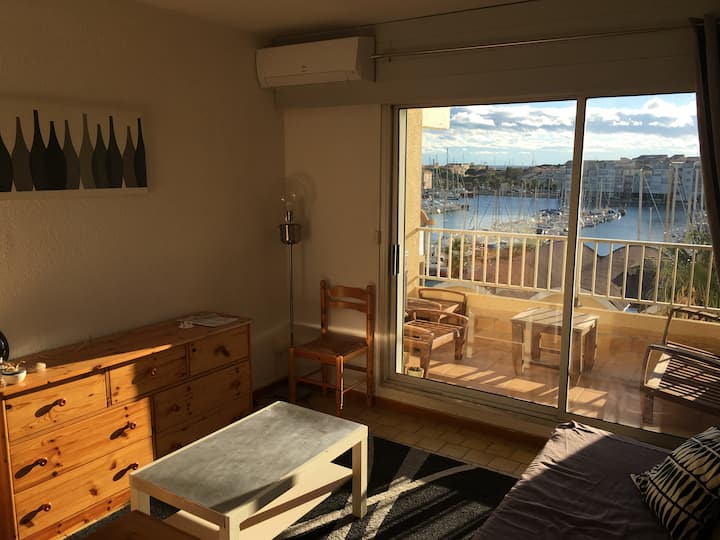 Appartement Studio Cabine Ensoleillé Avec Vue - Gruissan
