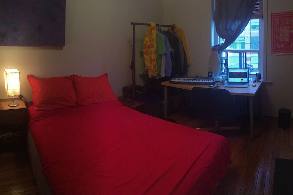 Also the bedroom!