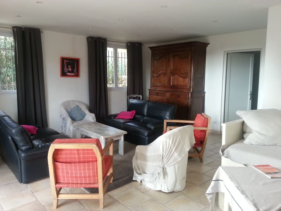 salon sur le jardin