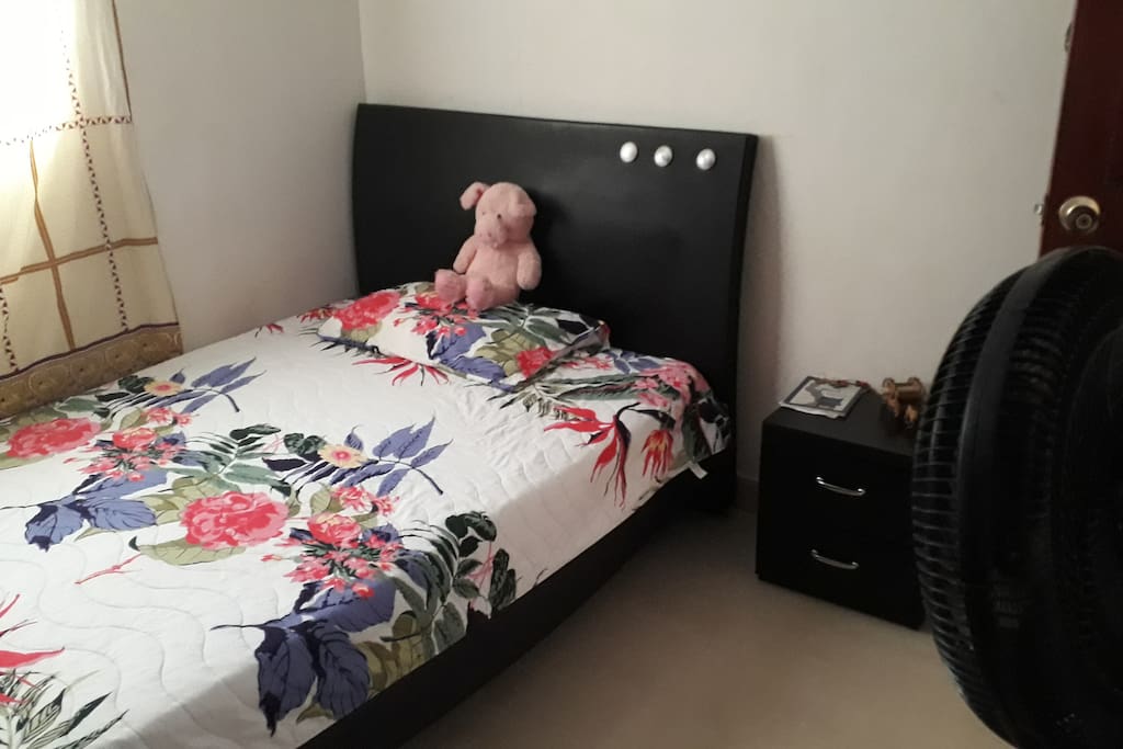 La habitación que se está arrendando.