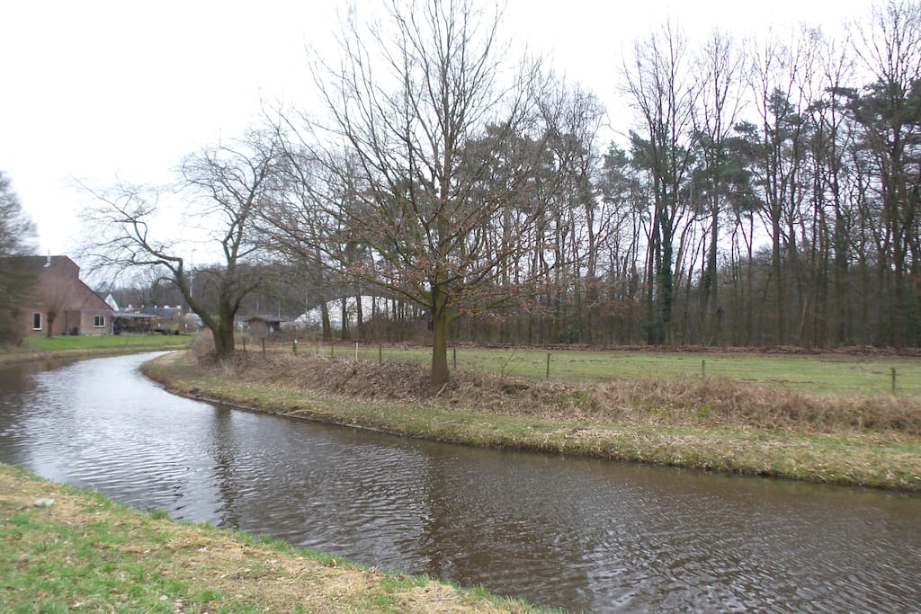 Dit is ongeveer 50 meter van het huis verwijderd