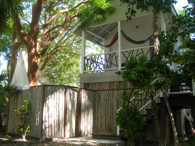 Treehouse close to the beach!  Win!