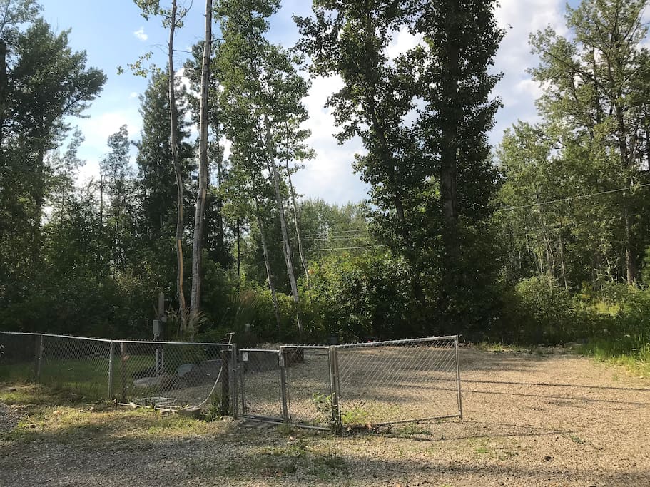 Looking into RV pad.