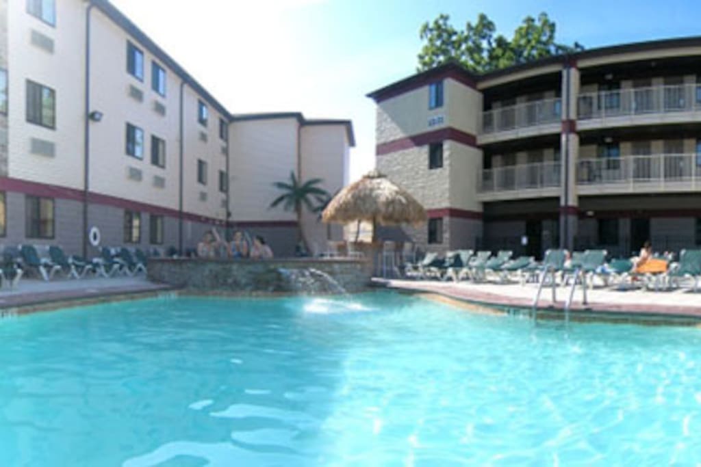 PIB Resort pool and hot tub are across the street!