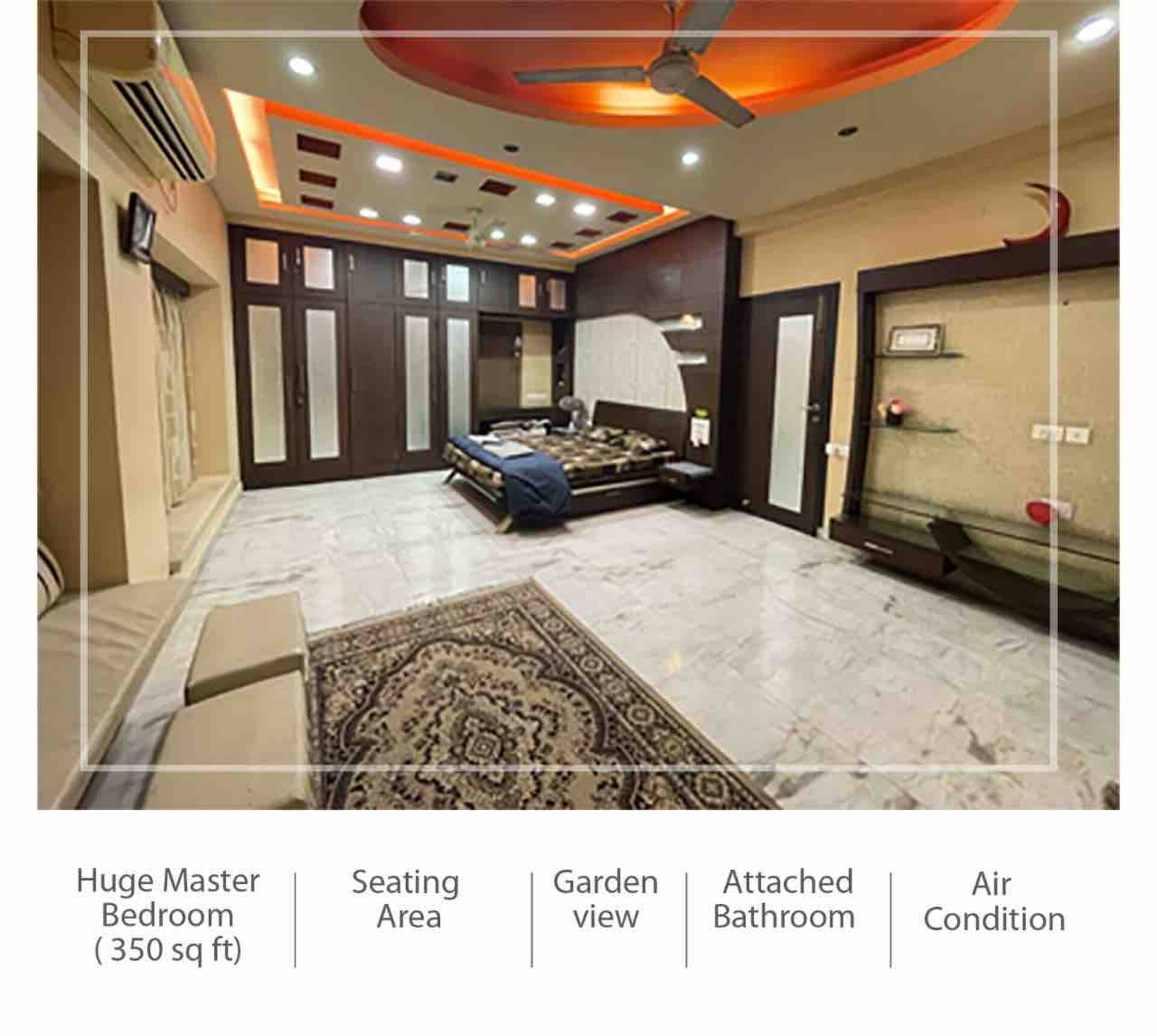 Lovely 2 bedroom with attached washroom and kitchen