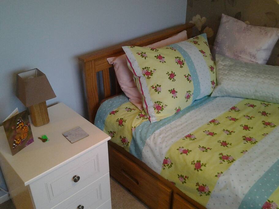 Drawer space,WiFi codes and front door key