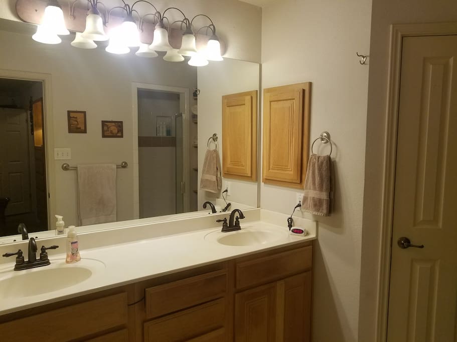 Master bath with walk-in shower