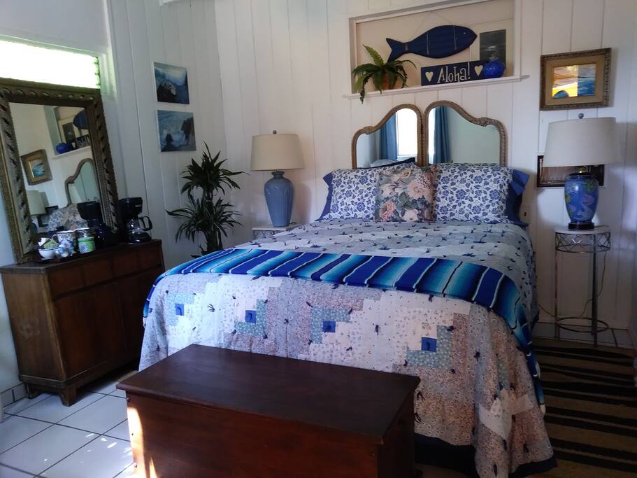 Indigo Room comfy queen bed