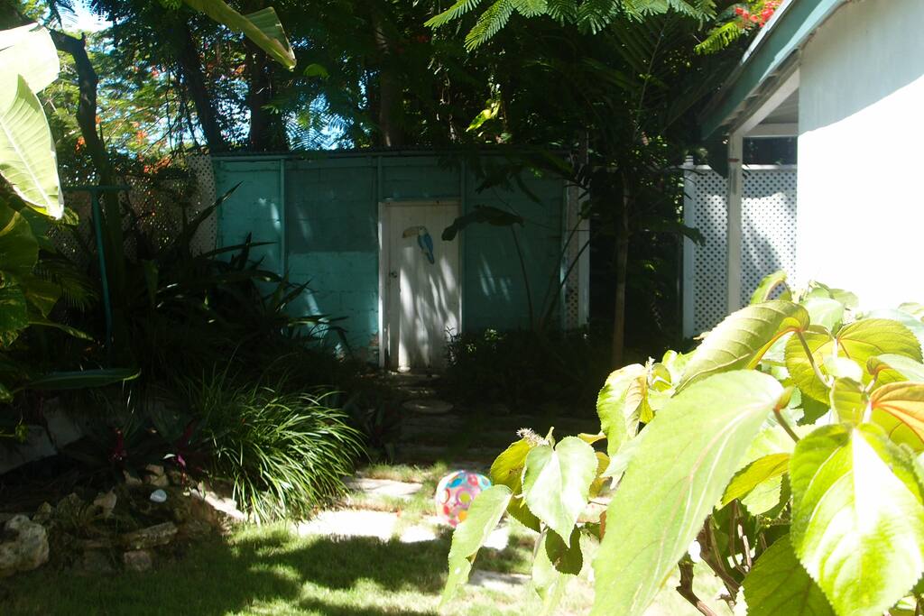 Private backyard