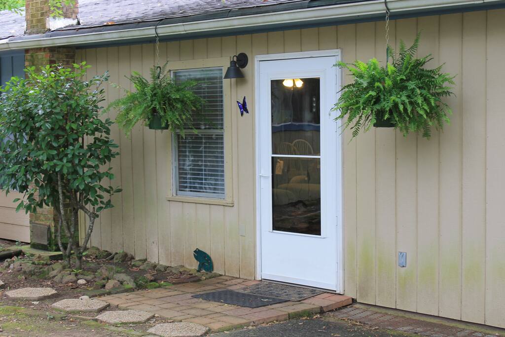 Driveway door entrance.