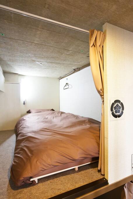 The bed in the dormitory room