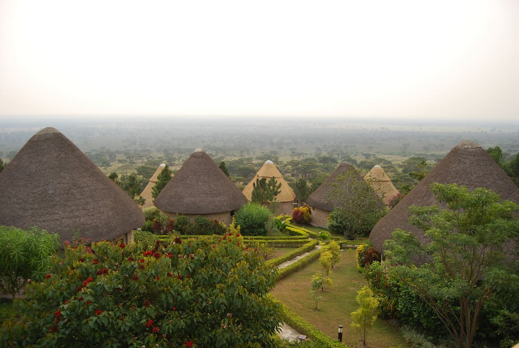cottages based on African art