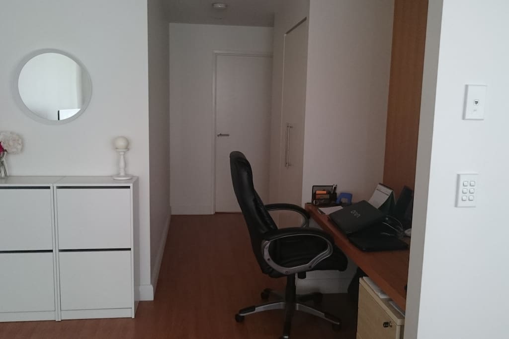 Entrance and study nook