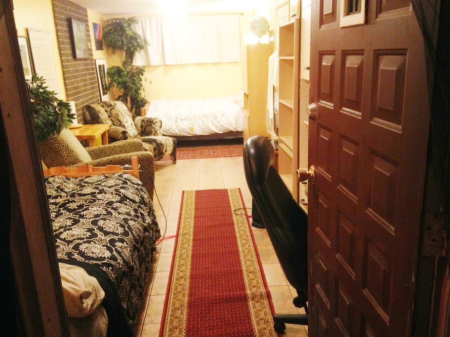 This is the entrance door as you enter the apartment.