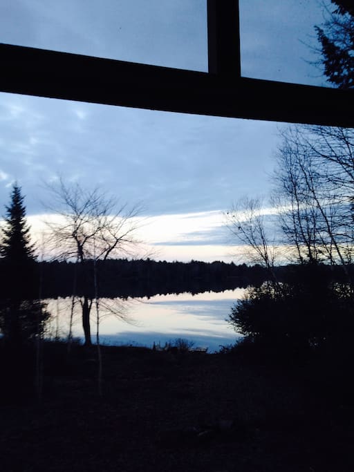 Sunset from screened porch