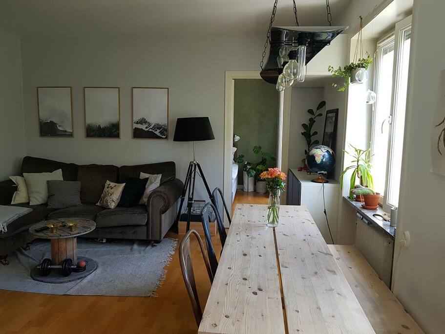 Dining and living room