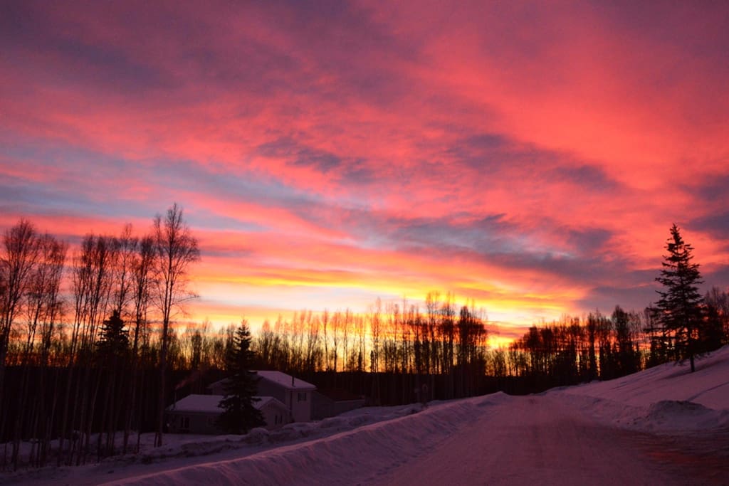 Sunrise from the drive...