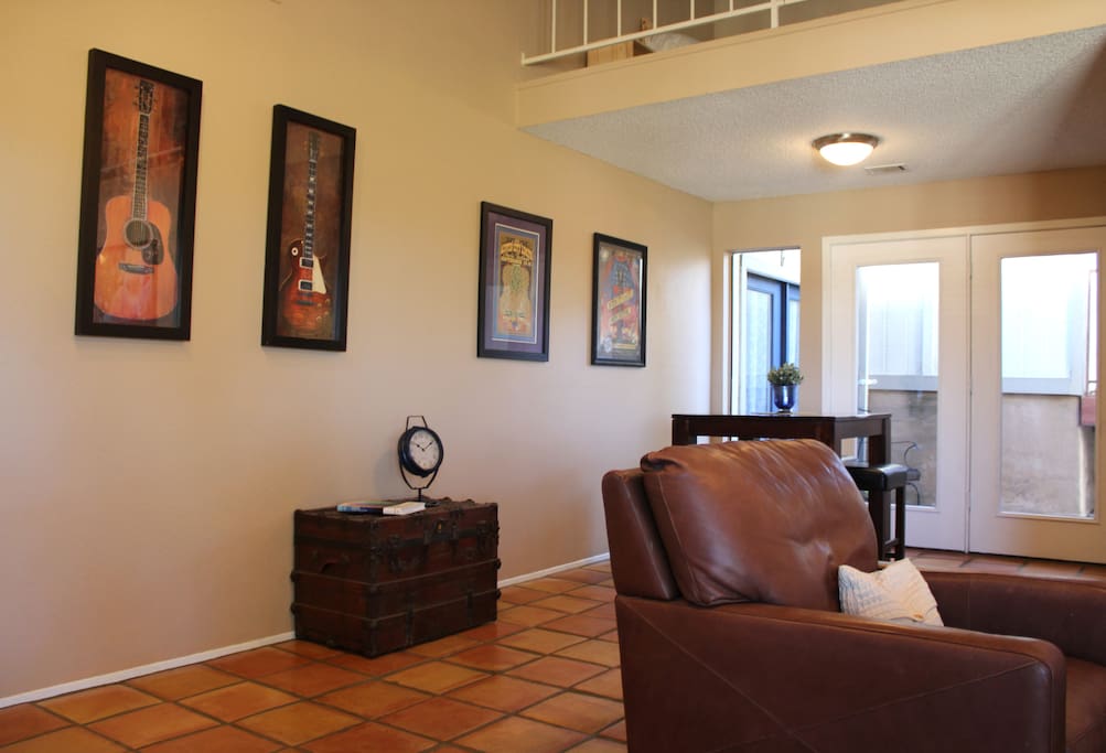 Main living space with access to private courtyard.