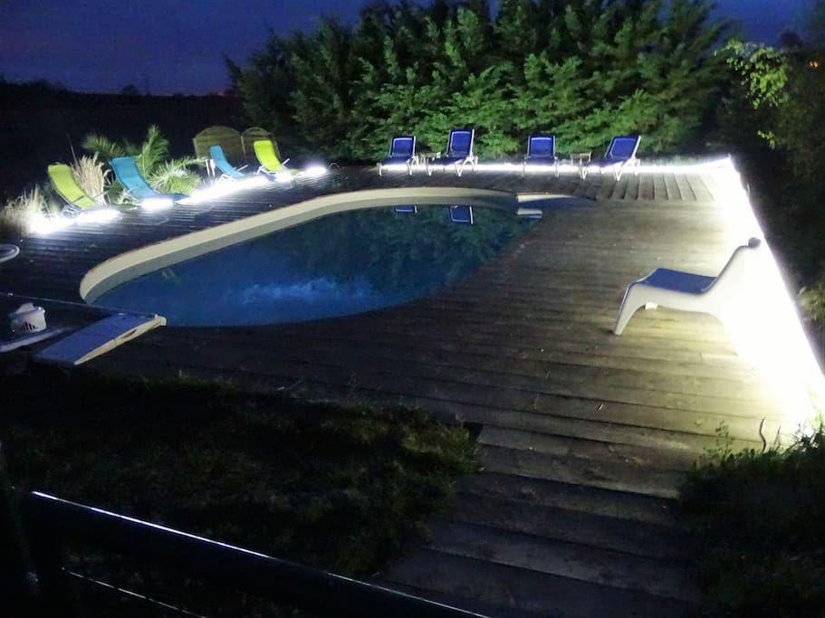 piscine avec terrasse en bois