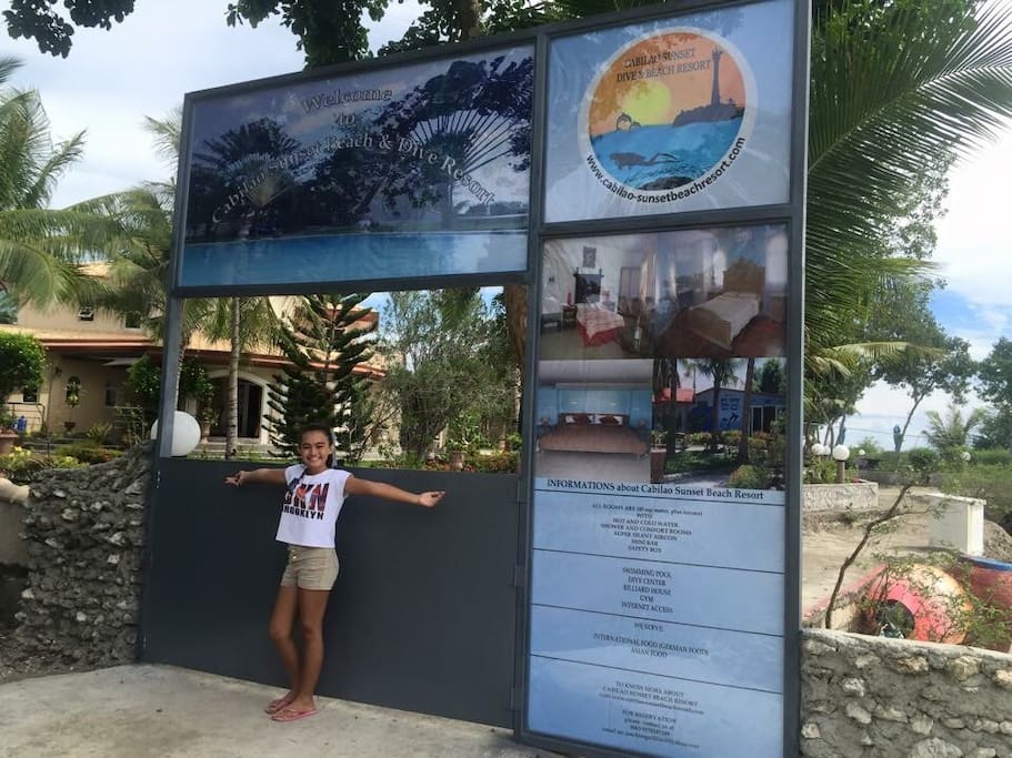 Entry to the Cabilao Sunset Dive and Beach Resort