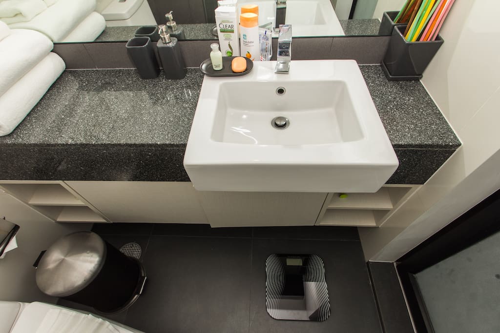 En suite bathroom