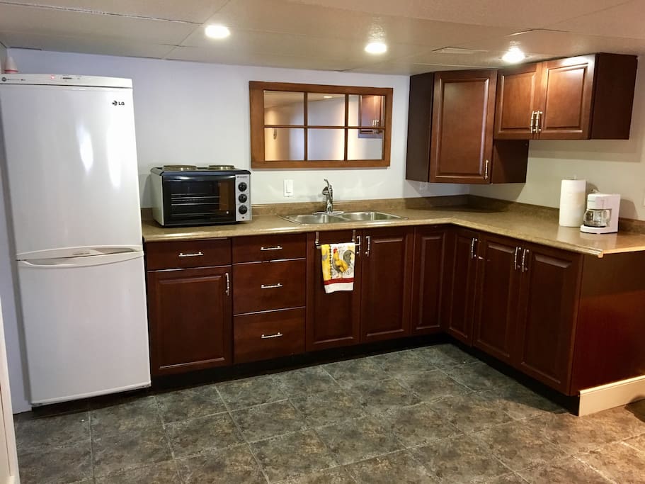 We will be adding a microwave to this kitchen.