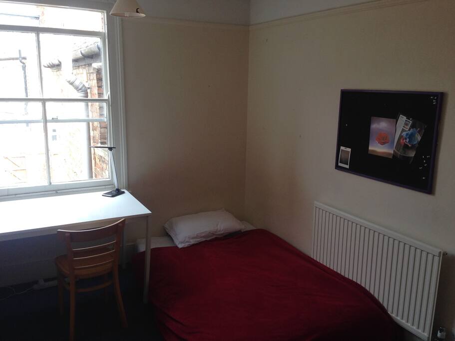 This is the double bed which can be raised or on the floor.
