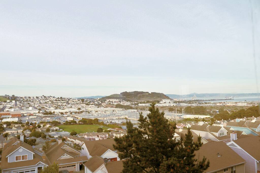 view from the master bedroom