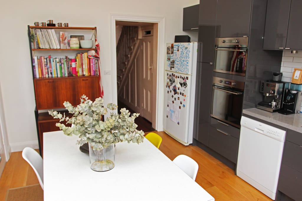 Kitchen and dining area
