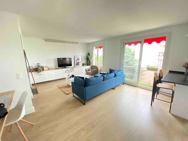 Bright 50 Sqm Apartment Near Rer, Golf & Shops - Montesson