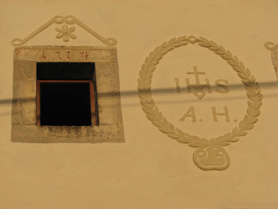 Detail of the Old house facade