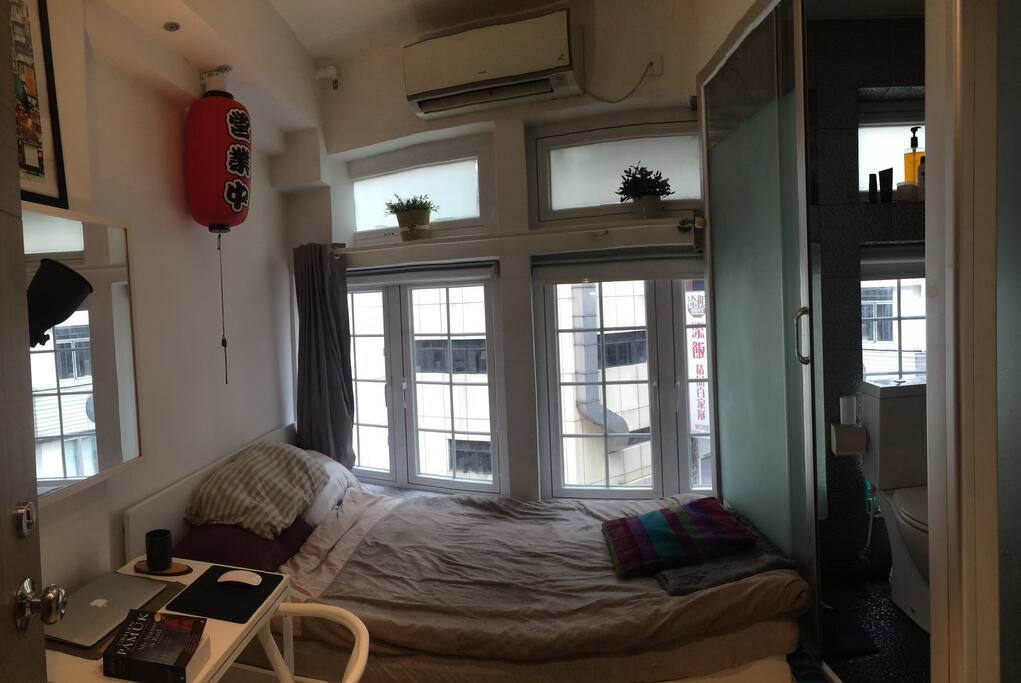Bright airy and compact studio