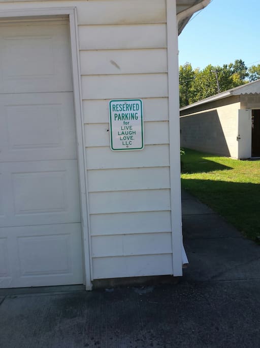 Reserved parking for our guest.