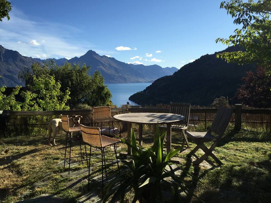 Front yard - mountain and lake view!