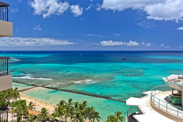 High Floor-ocean View! 2 Bed/2 Ba/1 Pkg! Wbt1804 - Honolulu, HI