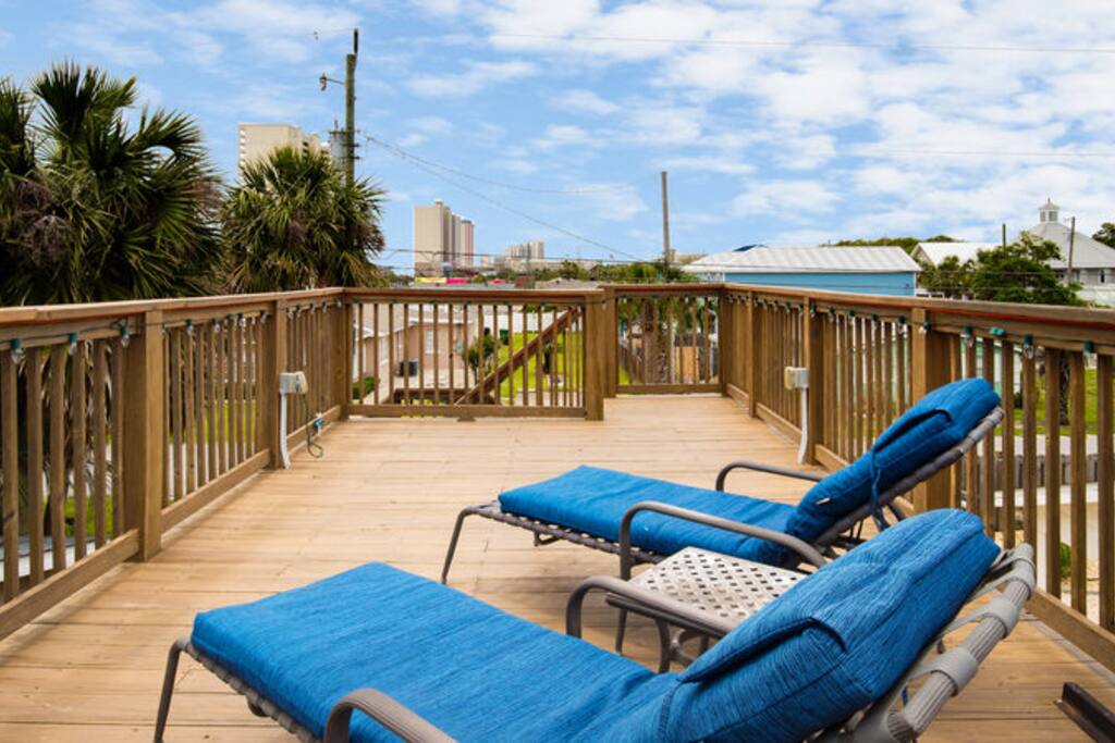 The Beach Views from the Sunset Deck are Gorgeous