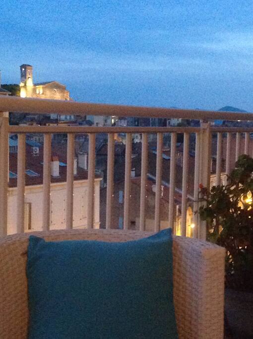 terrasse vue vers le Suquet