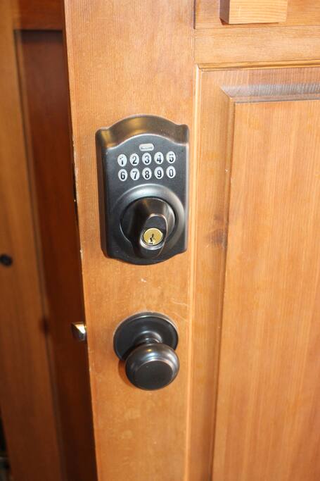 Front door- code is provided upon booking