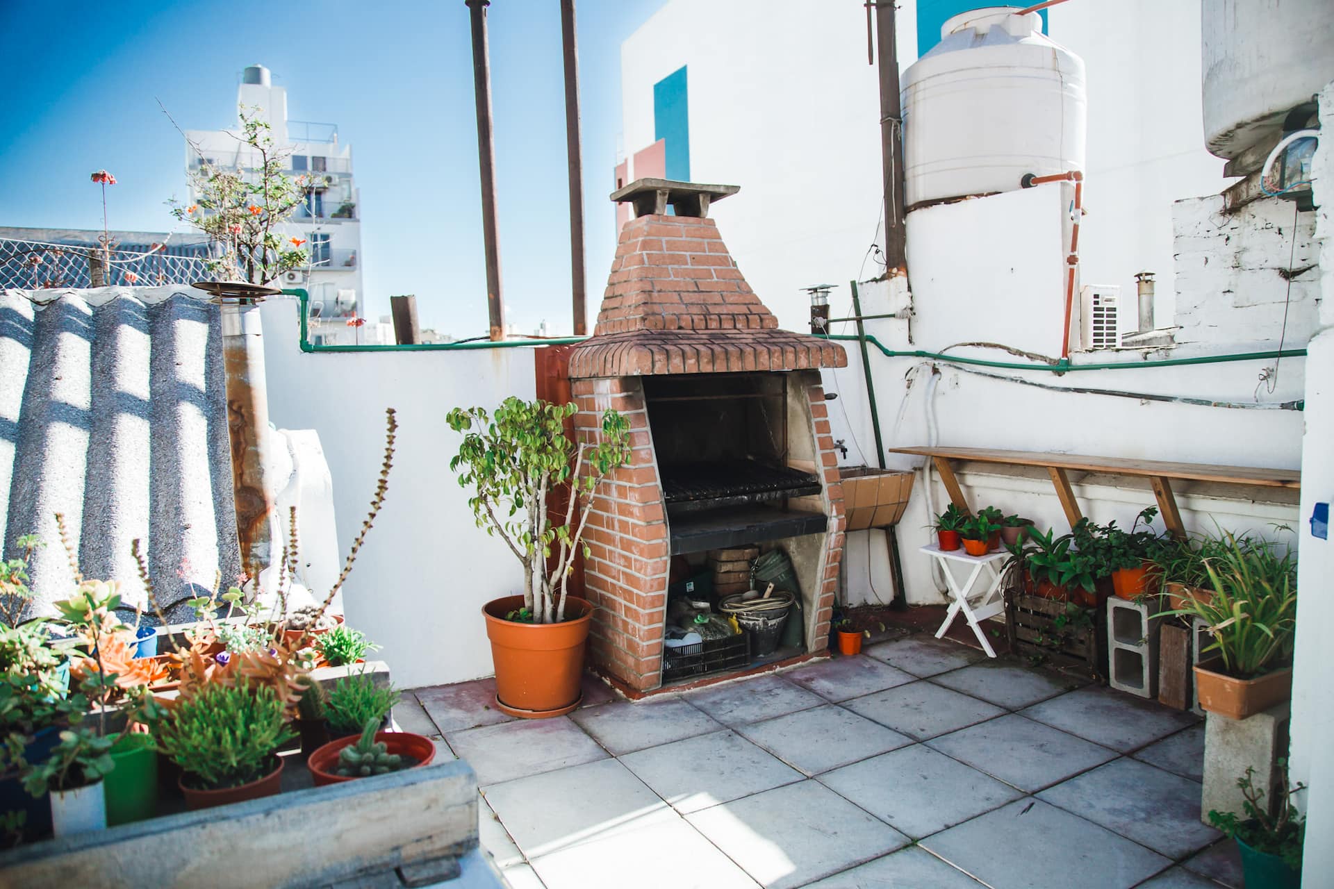 Big and bright with private terrace and parrilla!