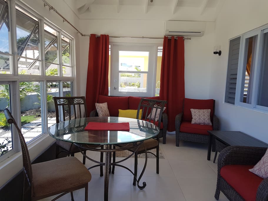 Warm and Cozy enclosed patio