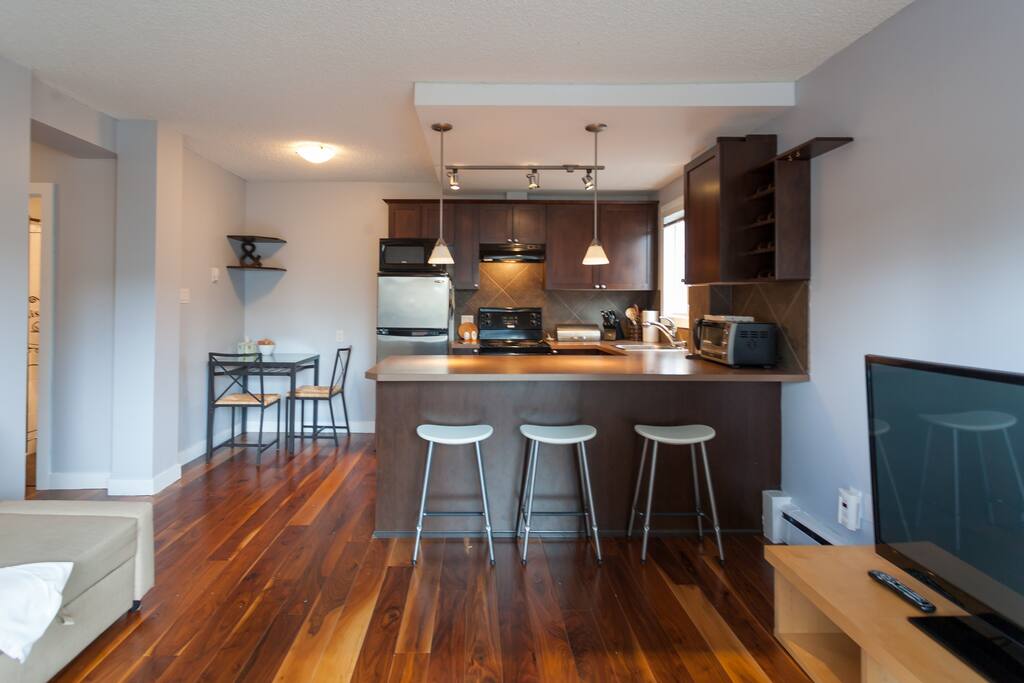 Kitchen and dining nook.