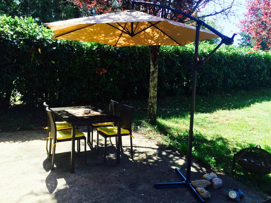 Outdoor dining area