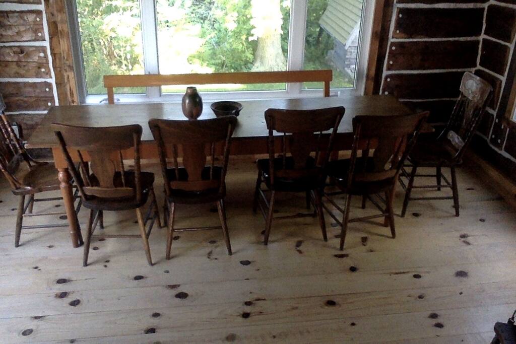 We have some great spaces. This shows a sunroom which could be a great spot to host a rehearsal dinner. There is a lovely banquet hall in nearby St. Jude. And lots of lovely churches for the ceremony.