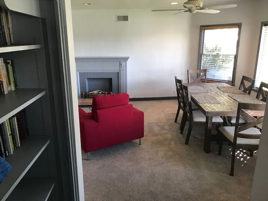 Entrance with family dining table