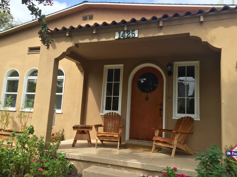 front of the house