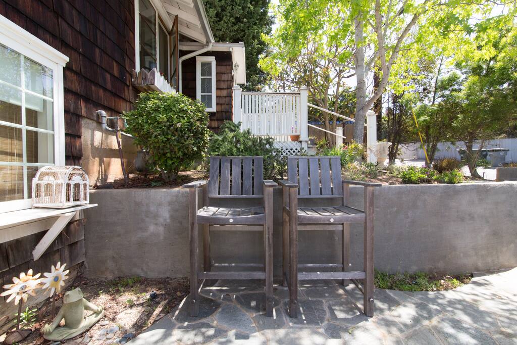 Best seats n the house... two directors chairs just outside your door.