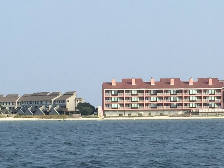 Our location as seen by boat !