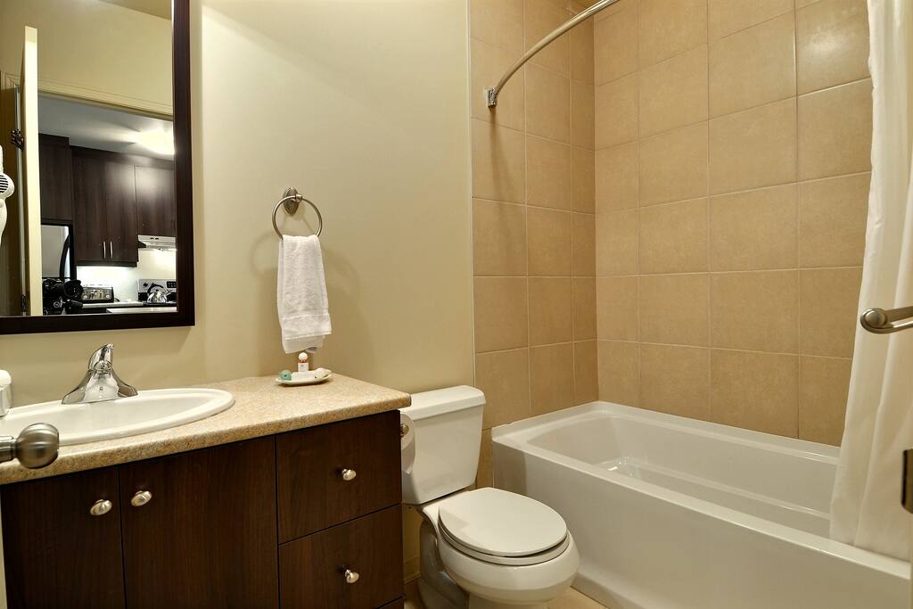 Blanc sur Vert - 1 Bedroom condo - Bathroom